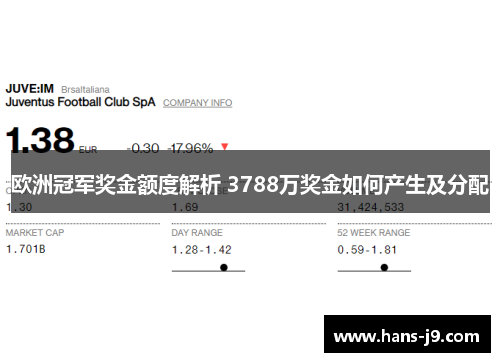 欧洲冠军奖金额度解析 3788万奖金如何产生及分配 欧洲冠军奖金额度解析 3788万奖金如何产生及分配
